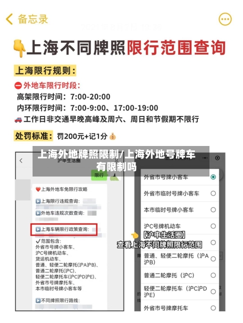 上海外地牌照限制/上海外地号牌车有限制吗-第1张图片