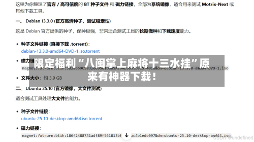 限定福利“八闽掌上麻将十三水挂”原来有神器下载！-第1张图片