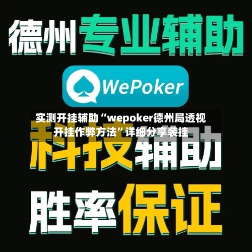 实测开挂辅助“wepoker德州局透视开挂作弊方法”详细分享装挂-第2张图片