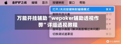 万能开挂辅助“wepoker辅助透视作弊	”详细透视教程-第2张图片