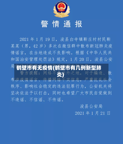 鹤壁市有无疫情(鹤壁市有几例新型肺炎)-第1张图片
