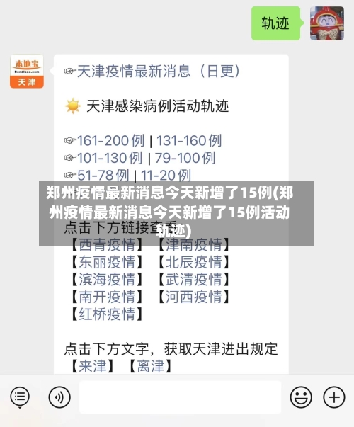 郑州疫情最新消息今天新增了15例(郑州疫情最新消息今天新增了15例活动轨迹)-第3张图片