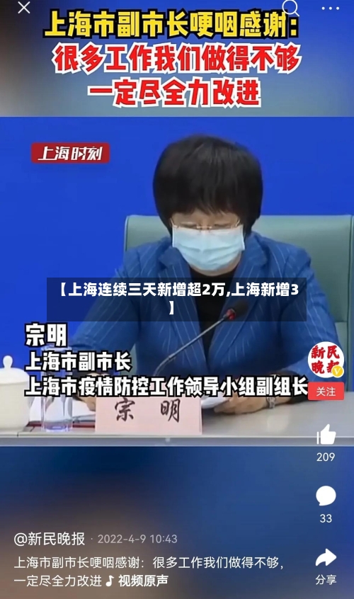【上海连续三天新增超2万,上海新增3】-第2张图片