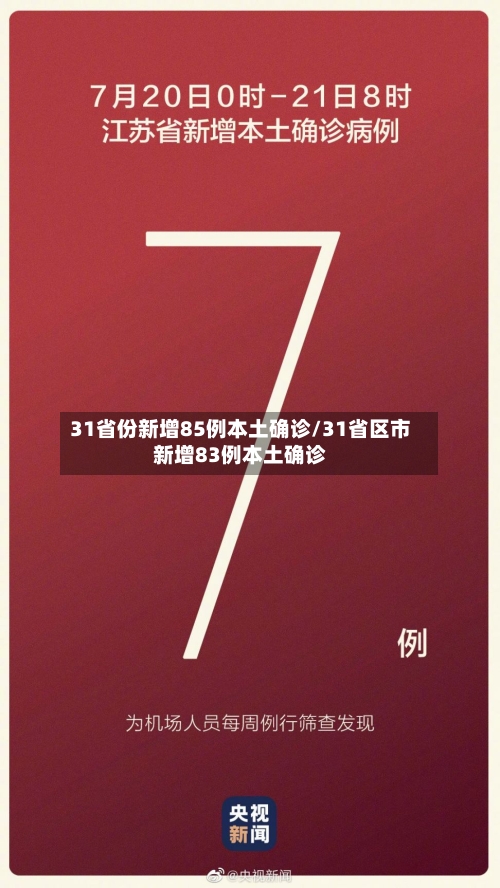 31省份新增85例本土确诊/31省区市新增83例本土确诊-第1张图片