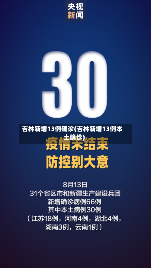 吉林新增13例确诊(吉林新增13例本土确诊)-第3张图片