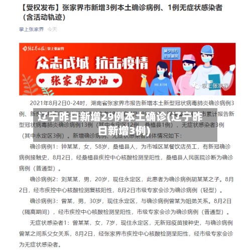 辽宁昨日新增29例本土确诊(辽宁昨日新增3例)-第1张图片