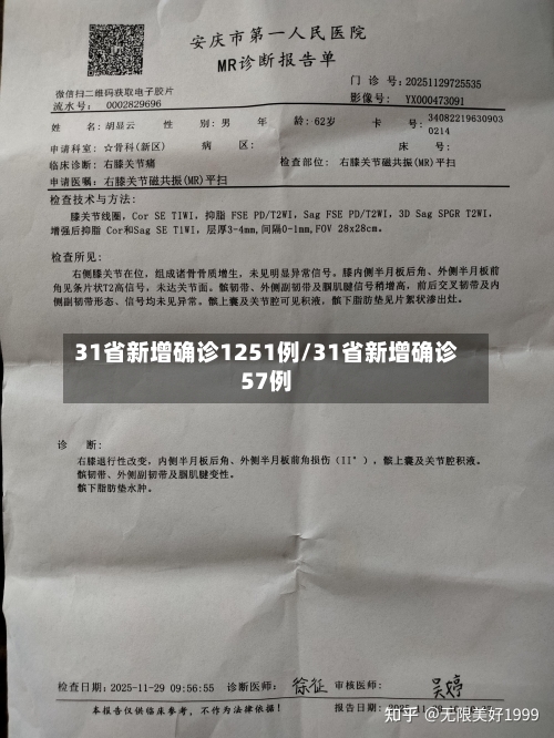 31省新增确诊1251例/31省新增确诊57例-第1张图片