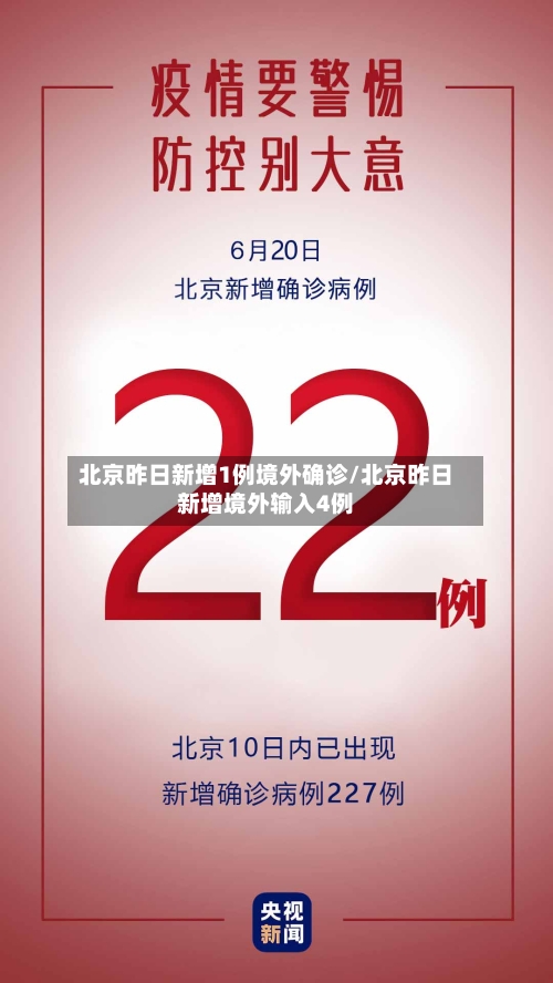 北京昨日新增1例境外确诊/北京昨日新增境外输入4例-第1张图片