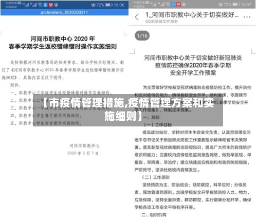 【市疫情管理措施,疫情管理方案和实施细则】-第2张图片