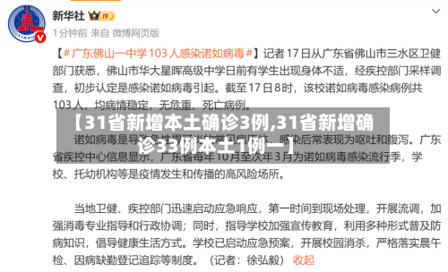 【31省新增本土确诊3例,31省新增确诊33例本土1例一】-第1张图片