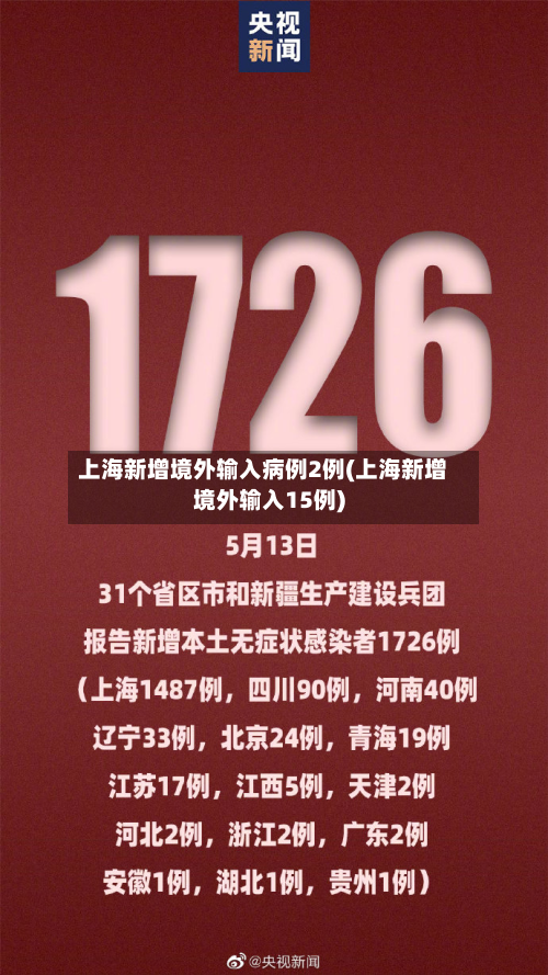 上海新增境外输入病例2例(上海新增境外输入15例)-第1张图片