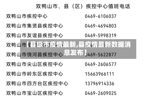 【县级市疫情最新,县疫情最新数据消息发布】-第2张图片