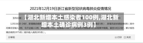 【湖北新增本土感染者100例,湖北新增本土确诊病例3例】-第2张图片