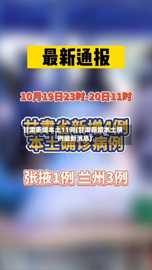 甘肃新增本土11例(甘肃新增本土病例最新消息)-第1张图片