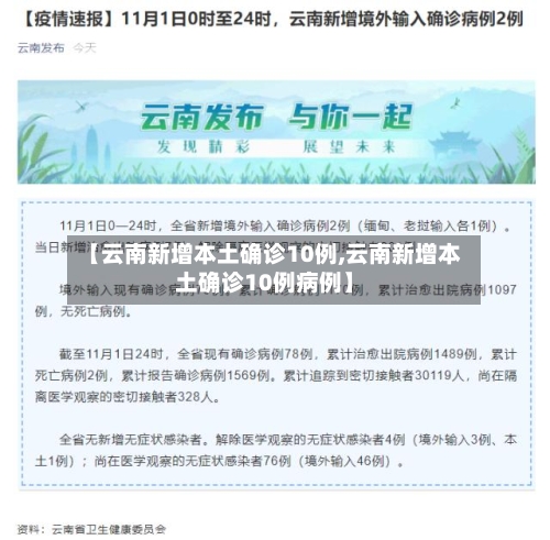 【云南新增本土确诊10例,云南新增本土确诊10例病例】-第1张图片
