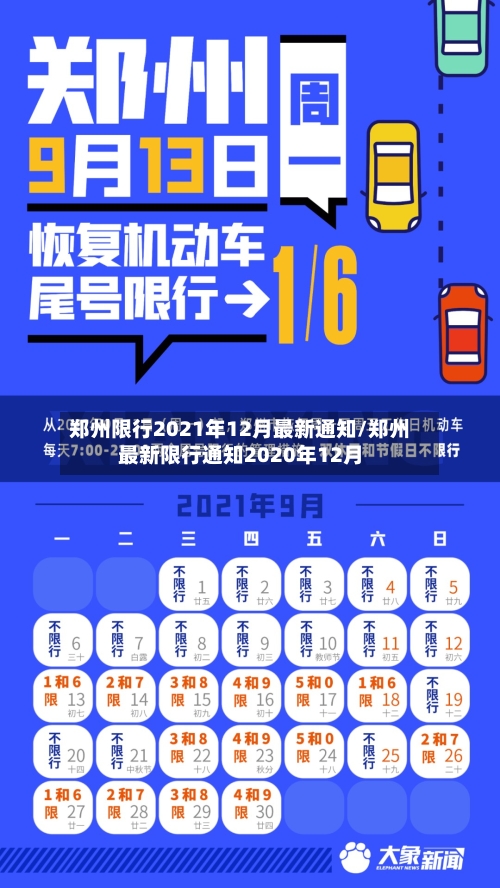 郑州限行2021年12月最新通知/郑州最新限行通知2020年12月-第1张图片