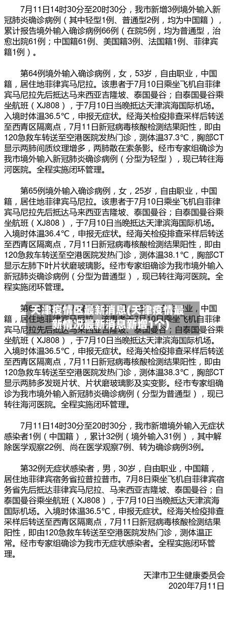 天津疫情区最新消息(天津疫情最新情况最新消息新增1个)-第2张图片