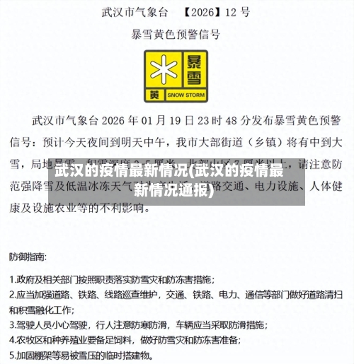武汉的疫情最新情况(武汉的疫情最新情况通报)-第1张图片