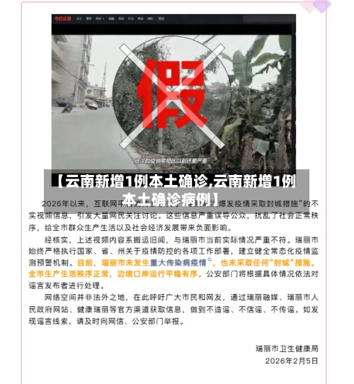 【云南新增1例本土确诊,云南新增1例本土确诊病例】-第2张图片
