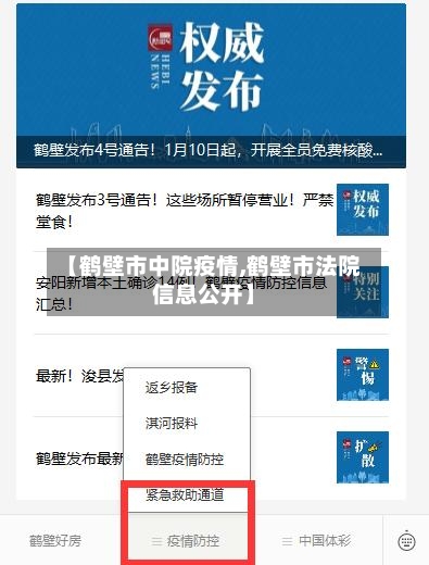 【鹤壁市中院疫情,鹤壁市法院信息公开】-第3张图片
