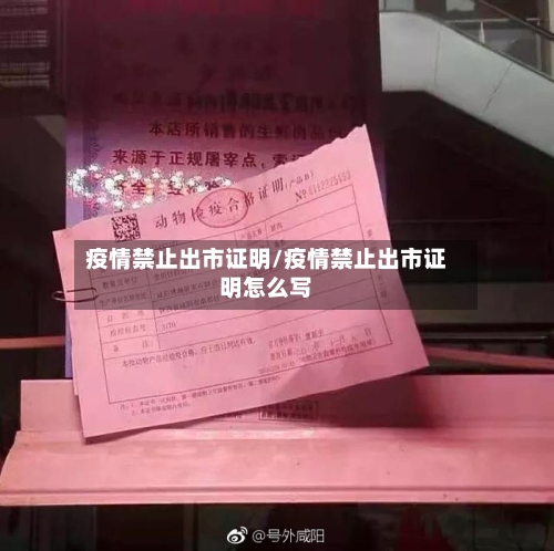 疫情禁止出市证明/疫情禁止出市证明怎么写-第1张图片