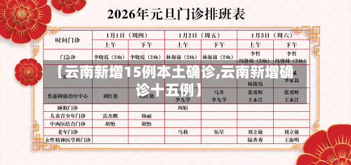 【云南新增15例本土确诊,云南新增确诊十五例】-第2张图片