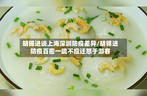 胡锡进谈上海深圳防疫差异/胡锡进防疫百密一疏不应迁怒于游客-第3张图片