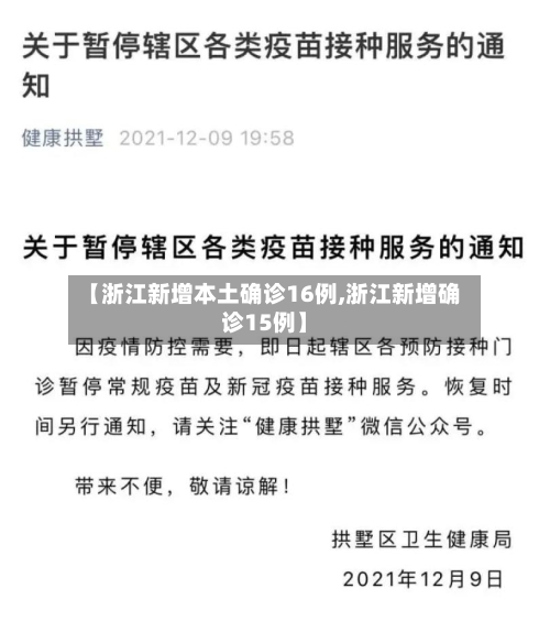 【浙江新增本土确诊16例,浙江新增确诊15例】-第1张图片
