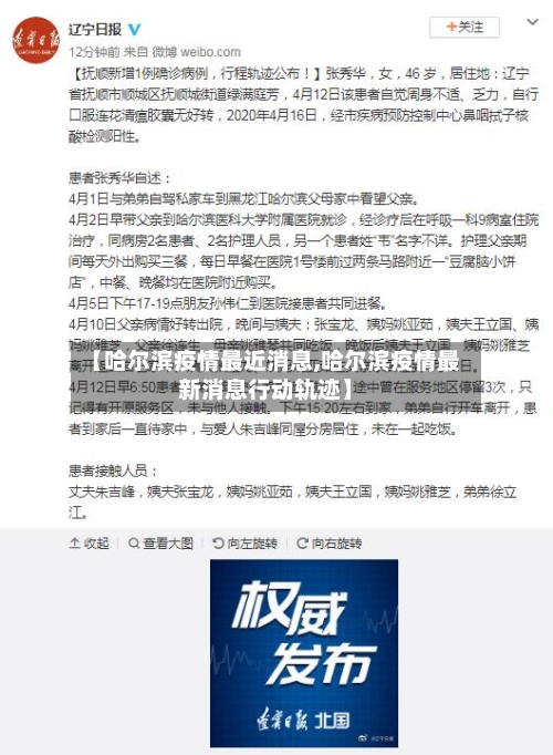【哈尔滨疫情最近消息,哈尔滨疫情最新消息行动轨迹】-第2张图片