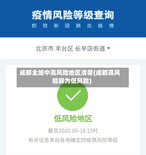 成都全域中高风险地区清零(成都高风险降为低风险)-第2张图片
