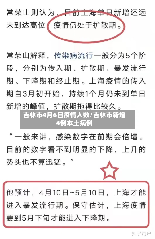 吉林市4月6日疫情人数/吉林市新增4例本土病例-第2张图片