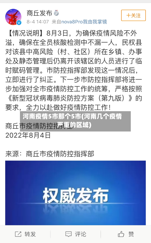 河南疫情5市那个5市(河南几个疫情严重的区域)-第1张图片