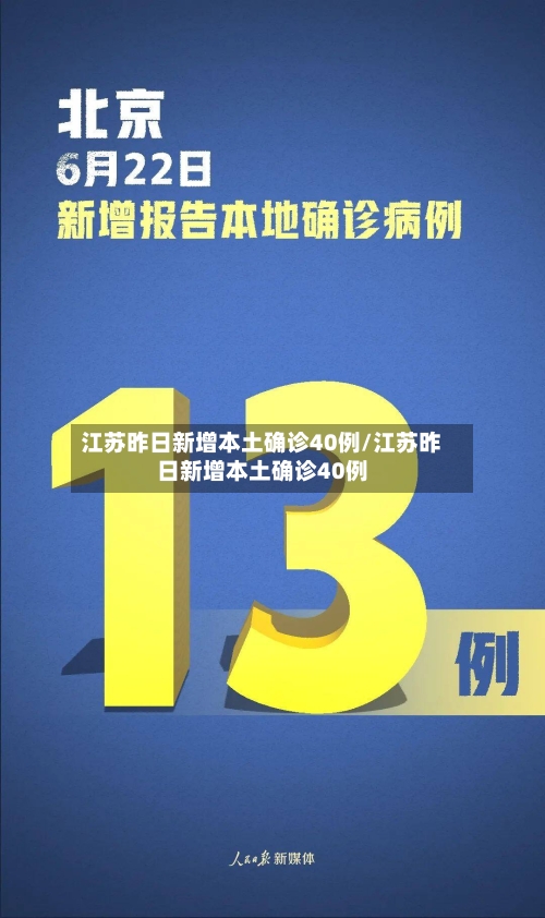 江苏昨日新增本土确诊40例/江苏昨日新增本土确诊40例-第1张图片