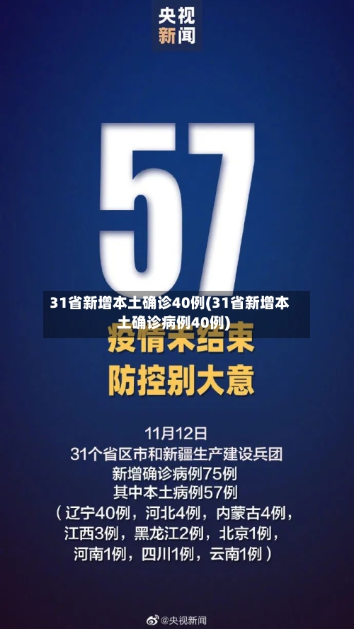 31省新增本土确诊40例(31省新增本土确诊病例40例)-第1张图片