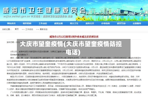 大庆市望奎疫情(大庆市望奎疫情防控电话)-第3张图片