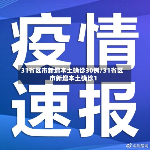31省区市新增本土确诊30例/31省区市新增本土确诊1-第1张图片