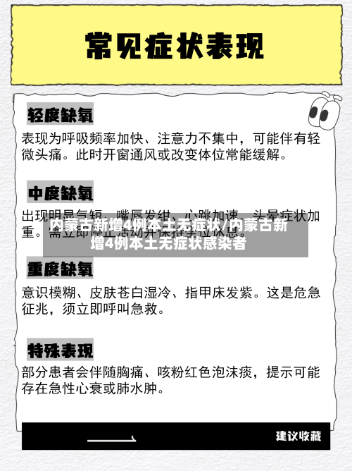 内蒙古新增4例本土无症状/内蒙古新增4例本土无症状感染者-第1张图片