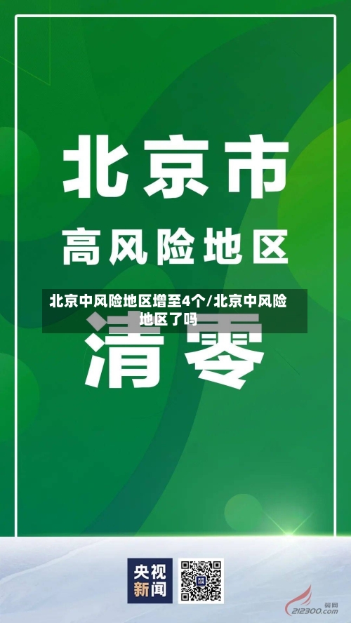 北京中风险地区增至4个/北京中风险地区了吗-第1张图片