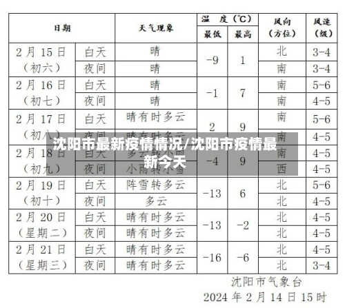 沈阳市最新疫情情况/沈阳市疫情最新今天-第1张图片