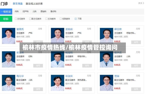 榆林市疫情热线/榆林疫情管控询问-第1张图片