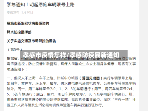 孝感市疫情怎样/孝感防疫最新通知-第2张图片