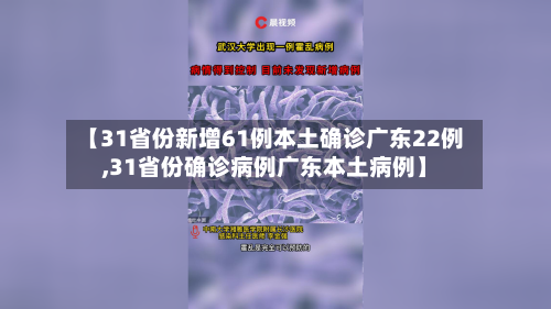 【31省份新增61例本土确诊广东22例,31省份确诊病例广东本土病例】-第1张图片