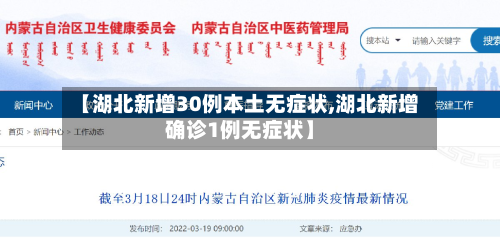 【湖北新增30例本土无症状,湖北新增确诊1例无症状】-第2张图片