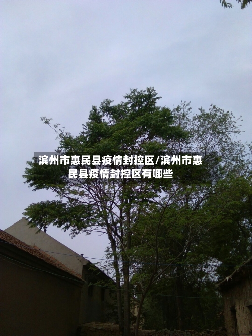 滨州市惠民县疫情封控区/滨州市惠民县疫情封控区有哪些-第2张图片