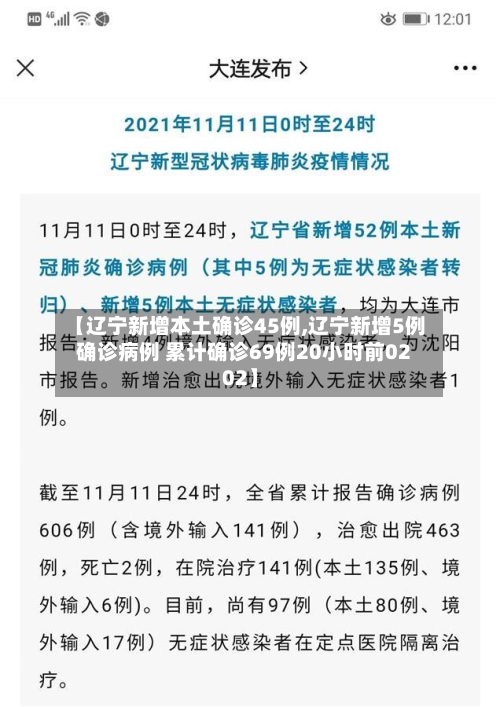 【辽宁新增本土确诊45例,辽宁新增5例确诊病例 累计确诊69例20小时前0202】-第1张图片