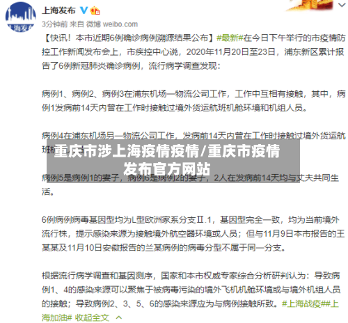 重庆市涉上海疫情疫情/重庆市疫情发布官方网站-第1张图片