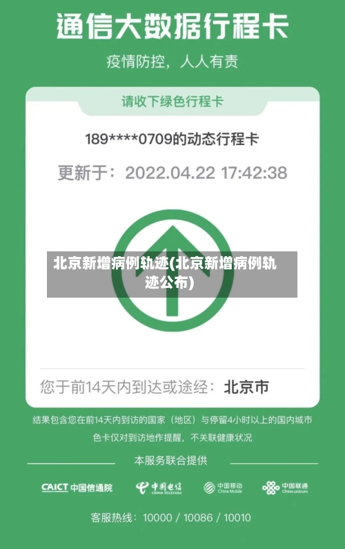 北京新增病例轨迹(北京新增病例轨迹公布)-第1张图片