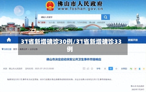 31省新增确诊30例/31省新增确诊33例-第1张图片