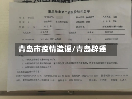 青岛市疫情造谣/青岛辟谣-第2张图片
