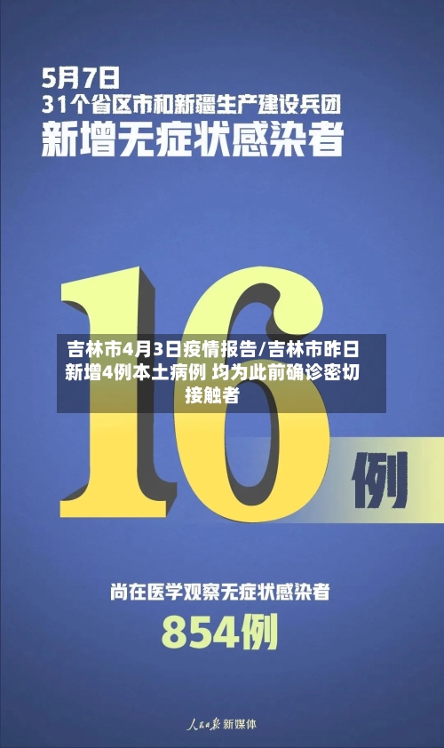 吉林市4月3日疫情报告/吉林市昨日新增4例本土病例 均为此前确诊密切接触者-第1张图片